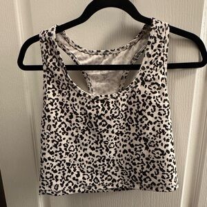 Leopard Print Women's Crop Tank